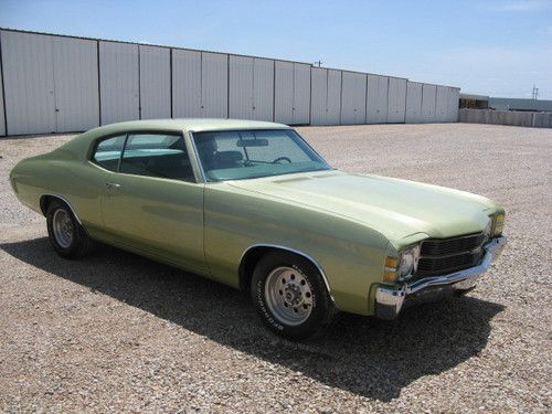 1971 chevy chevelle sport coupe' matching numbers' restored' factory a/c
