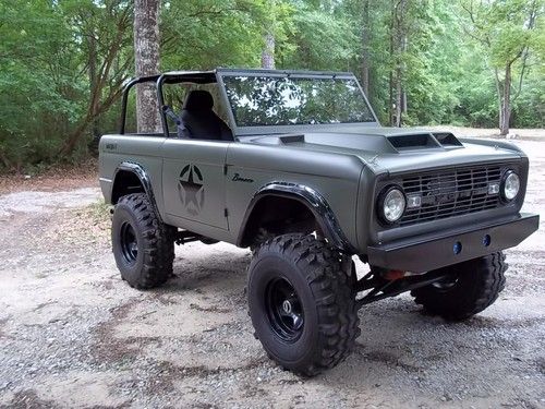 1977 Ford Bronco military tribute sarge 77 5.0 roller motor, image 7