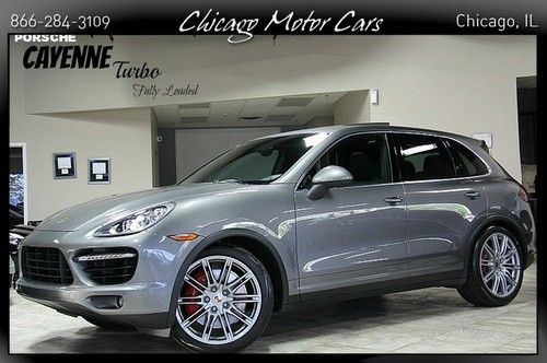 2012 porsche cayenne turbo 21's navigation pano roof premium pkg hard loaded$$$$