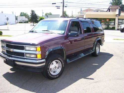 1996 chevrolet suburban 4x4 k1500 ice cold ac 3rd row seat