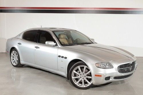 2005 maserati quattroporte 4.2l - 18k miles only - silver and tan - excelent