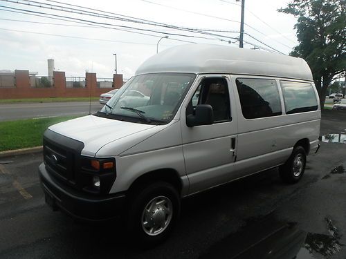 08 ford e-250 isle seating airport shuttle school bus seating 12 passenger 103k