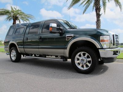 Ford f250 lariat super duty crew cab fx4 4x4 6.4l turbo diesel leather loaded!