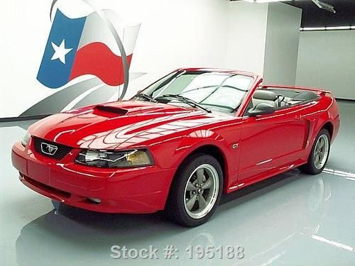 2002 ford mustang gt prem convertible 5-spd leather 27k texas direct auto