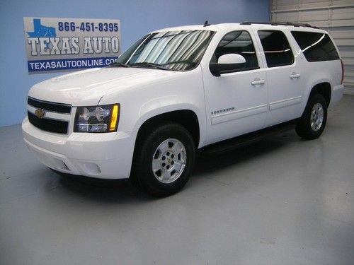 We finance!! 2012 chevrolet suburban lt flex fuel roof 2 tv's 3rd row texas auto