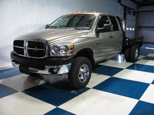 2007 dodge ram 3500hd quad cab slt 4wd drw..flatbed..5.7l hemi