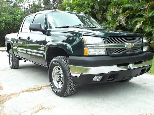 2004 chevy c-2500 crewcab 4x4 duramax diesel lt with short bed