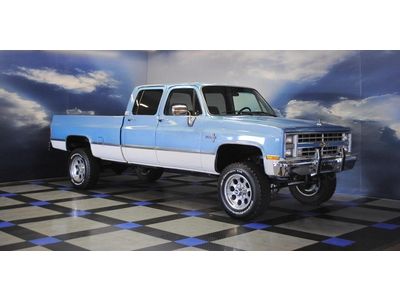 1985 chevy k30 silverado crew cab long bed 4wd single rear wheel~454v8~rust free