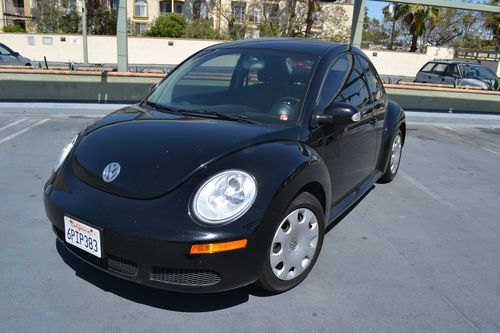 2010 volkswagen new beetle vw black on black low miles a/c automatic california