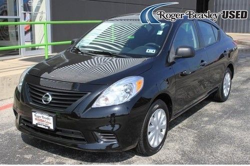 12 nissan versa s black automatic auxiliary input rear defrost tpms abs traction