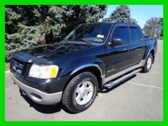2001 ford explorer sport-trac crew cab 4x4 clean carfax v-6 auto no reserve