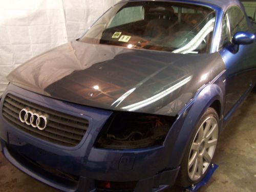 2005 audi tt s-line convertible 2-door 3.2l -- salvage car low miles