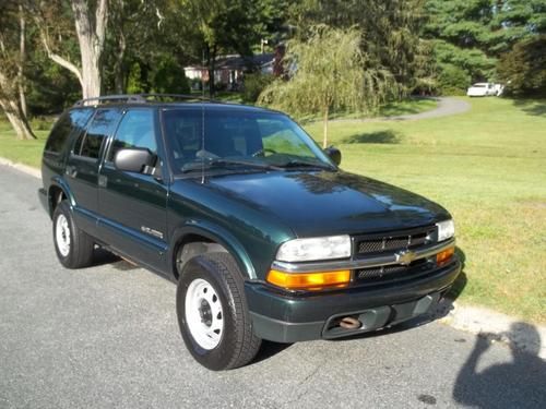 2002 chevrolet blazer 4d 4x4 one owner no reserve