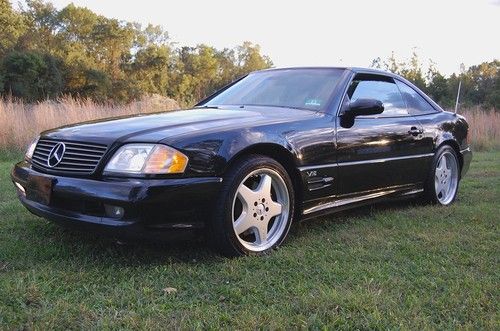 Beautiful 1999 mercedes-benz 600sl, panoramic roof, blk/blk, runs great 6.0liter