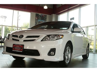 Corolla automatic sport s toyota certified spoiler bluetooth warranty compact