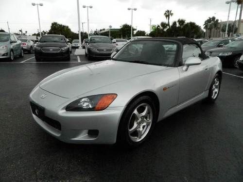 2002 honda s2000 convertible low miles great condition florida car and ir shows!