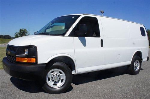 2011 chevrolet 3500 express cargo van for sale~power locks/windows~salvage title