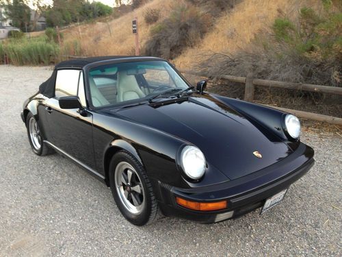 1987 porsche 911 carrera convertible california car