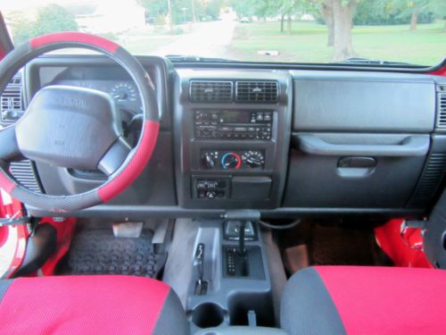 2000 Red Jeep Wrangler Sport Hard Top Automatic Low Miles, image 9