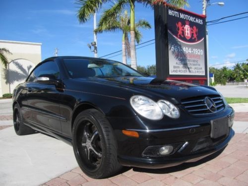 04 black clk 500 convertible -heated leather seats -bose cd changer