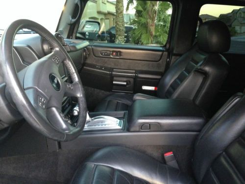 Hummer H2 4x4 Leather Sunroof Black on Black, image 13