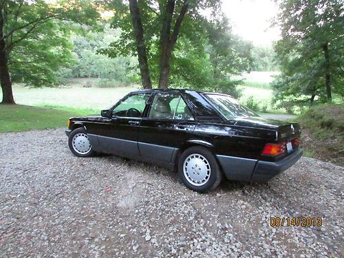 Black and silver  4 door sedan