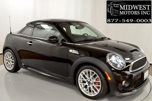 2012 mini cooper s john cooper works coupe black navigation lounge leather 2013