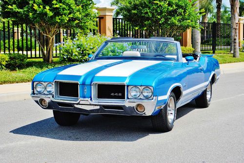 Stunning matching number 455 1971 oldsmobile cutlass 442 convertible tribute a/c