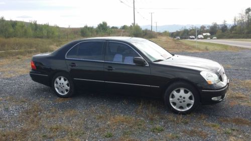 2001 lexus ls430 ultra luxury package black/black 4.3l v-8 290 horsepower