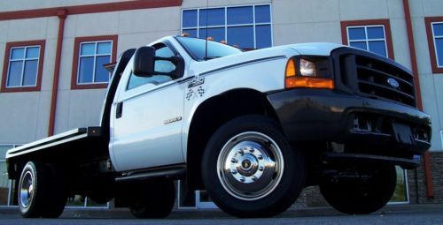 2001 xl 4x2 dually power stroke auto new knapheide flat bed 43k actual miles