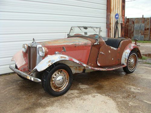 1952 mgtd  project. solid car # match     texas