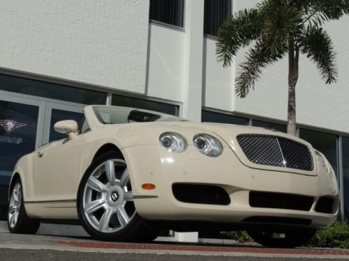 Florida garage kept bentley gtc cream white on tan leather 20 wheels loaded