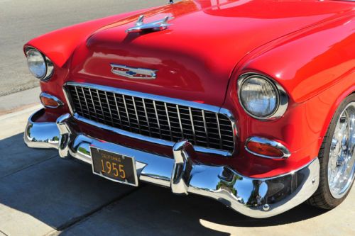 Restored 1955 Chevy 210 Post 2DR 56 57 StreetRod 350/350 AC PDB Tilt PS Posi, image 14