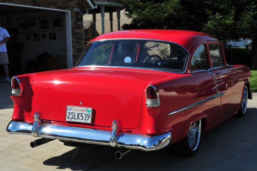 Restored 1955 Chevy 210 Post 2DR 56 57 StreetRod 350/350 AC PDB Tilt PS Posi, image 20