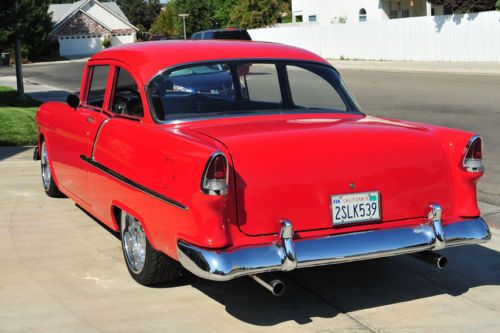 Restored 1955 Chevy 210 Post 2DR 56 57 StreetRod 350/350 AC PDB Tilt PS Posi, image 24