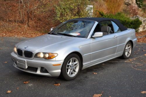 2004 bmw 325ci convertible 2-door 2.5l no reserve one owner clean carfax report