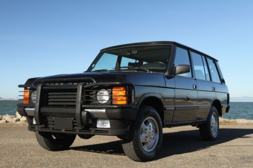 Gorgeous 1995 range rover lwb beluga black 102k calif car. air susp no reserve