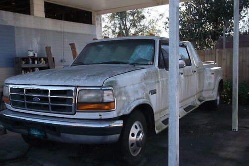 1996 ford f350xlt dually crew cab factory flares 7.5l needs work
