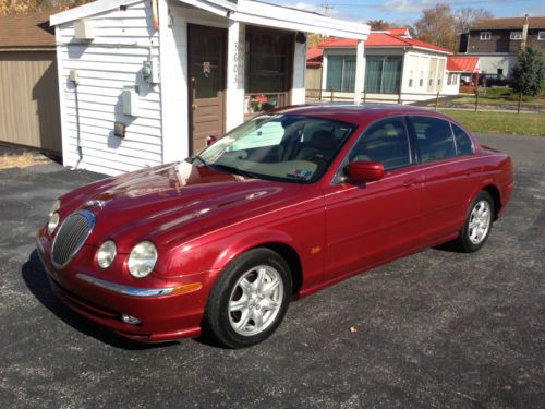 2000 jaguar s-type base sedan 4-door 4.0l, low miles, super clean, tan leather