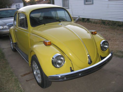 Bright yellow - polished aluminum wheels -new tires-black interior ,1600 engine