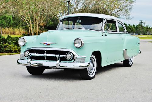 Simply beautiful 1953 chevrolet bel air 2dr wonderful restoration drives sweet