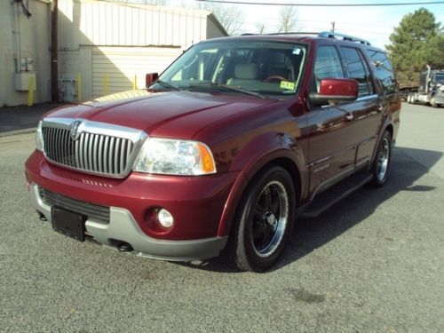 2004 lincoln navigator 4x47 pass 3rd row seats t.v dvd roof clean carfax loaded