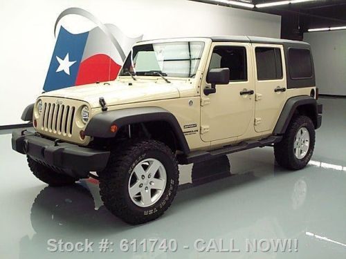 2011 jeep wrangler unltd sport 4x4 hard top auto 29k mi texas direct auto