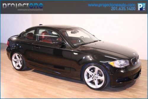 08 bmw 135i m sport one owner clean carfax black 87k miles 128i