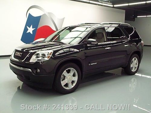 2008 gmc acadia 7pass leather nav dvd hud rear cam 65k! texas direct auto