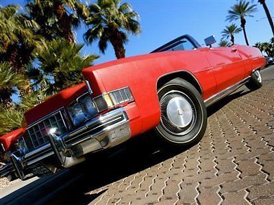 1973 cadillac eldorado convertible original mile california caddy no reserve!