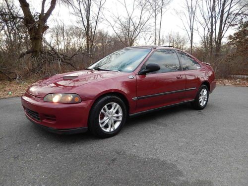 1995 honda civic ex coupe 2-door 1.6l v-tec-automatic-custom hood-runs great-