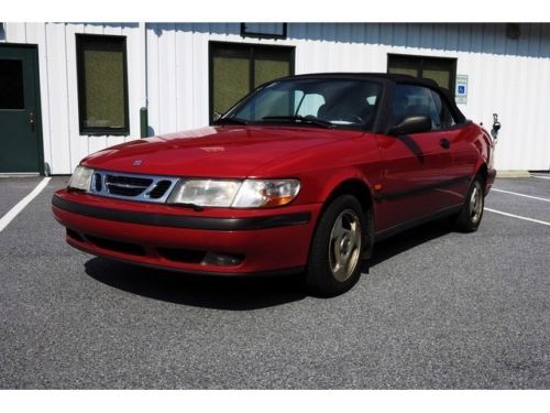 1999 saab 9-3 5 speed manual convertible turbo 2l16v fwd non smoker no reserve