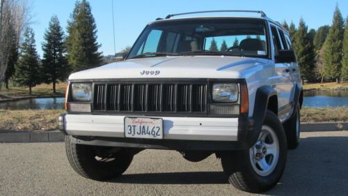 1996 jeep cherokee xj 4 wheel drive california barn find only 7800 mi per year
