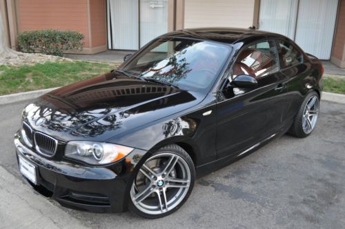 09 135i twin turbo m sport package black/red leather automatic wholesale 08 10